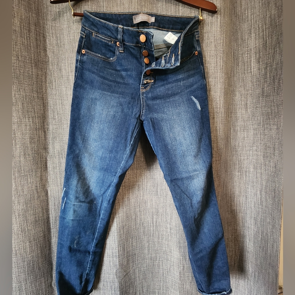 Dark blue skinny jeans